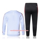 Enfant AC Milan Ensemble Sweat d'entrainement 2017-18 Blanc